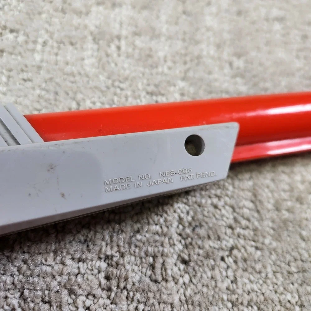 Nintendo Zapper NES-005 Orange Light Gun Controller 1985 Authentic OEM Japan